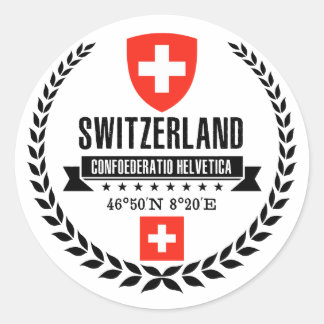 Sticker Rond Suisse