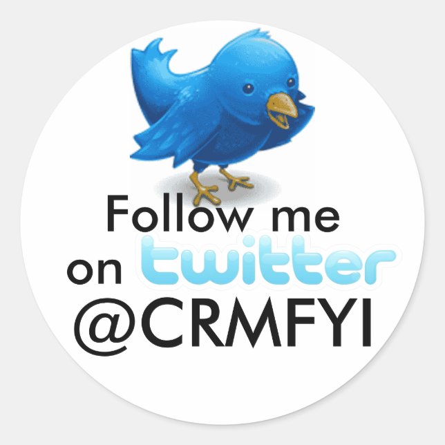 Sticker Rond Suivez-moi l'étiquette (Devant)