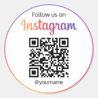 Suivez-Nous Sur Instagram Social Media QR Code
