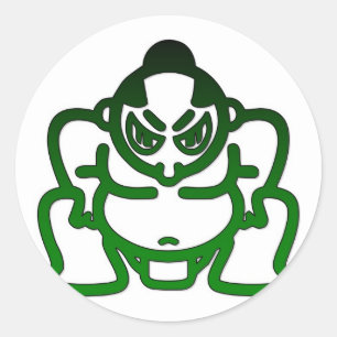 Sticker Rond Sumo