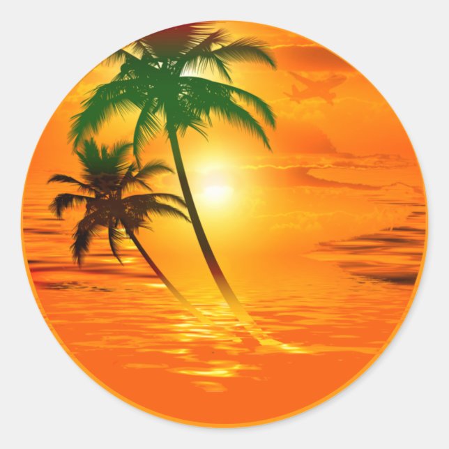 Sticker Rond Sunrise Sun (Devant)