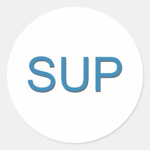 Sticker Rond SUP (Stand Up Paddleboard)