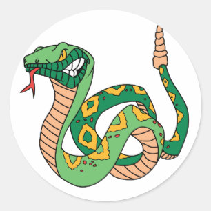 Sticker Rond Super crotale verte