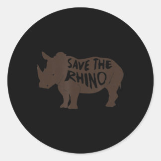 Sticker Rond Super Enregistrer Rhino T Version Light