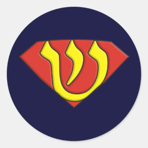 Sticker Rond Super juif