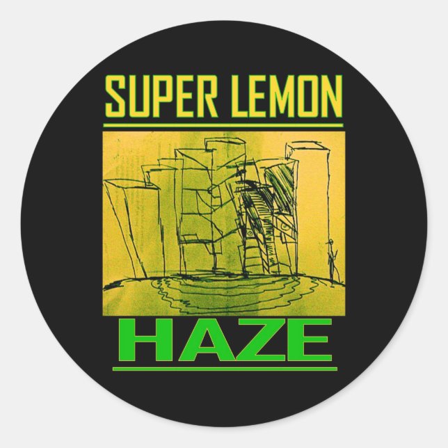 STICKER ROND SUPER LEMON HAZE (Devant)