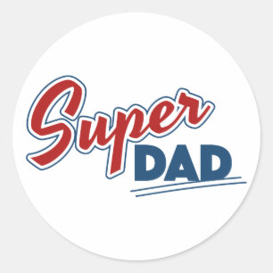 Sticker Rond Super papa