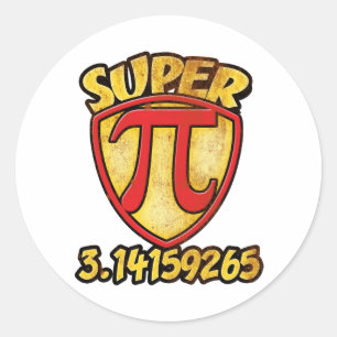 Sticker Rond Super PI
