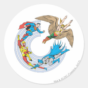 Sticker Rond Super Powers™ Collection 7