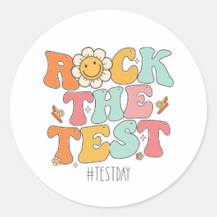 Sticker Rond Super Rock Le Test Motivation Test Day