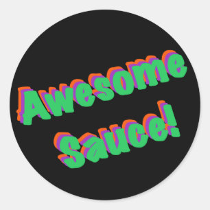 Sticker Rond Super Sauce ! Étudiant enseignant