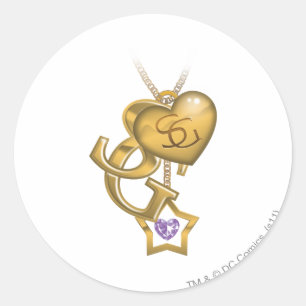 Sticker Rond Supergirl Gold Locket
