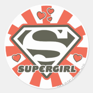 Sticker Rond Supergirl J-Pop 7