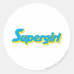Sticker Rond Supergirl Logo