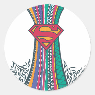 Sticker Rond Supergirl Random World 4