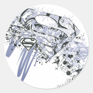 Sticker Rond Supergirl Totalement génial