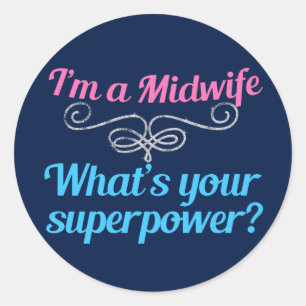 Sticker Rond Superhero de malaise