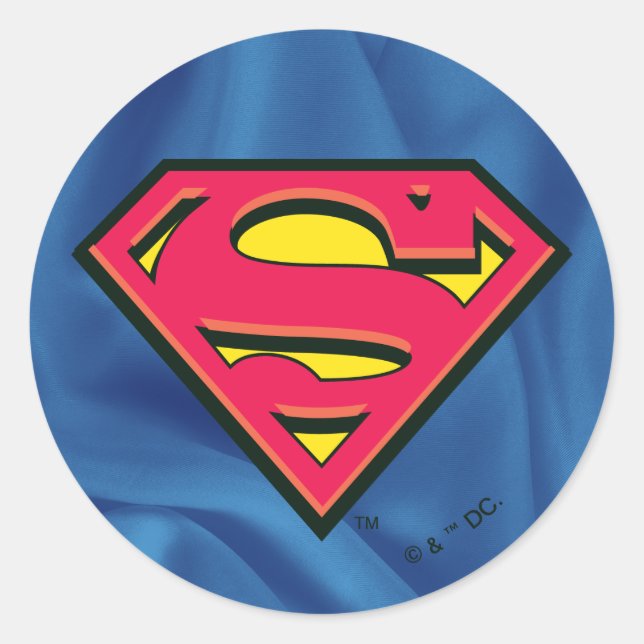 Sticker Rond Superman S-Shield | Logo classique (Devant)