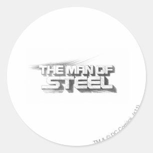 Sticker Rond Superman Stylisé  Logo de dessin en acier