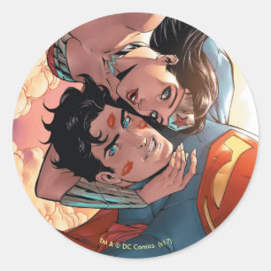 Sticker Rond Superman/Wonder Woman Couverture comique #11 Varia