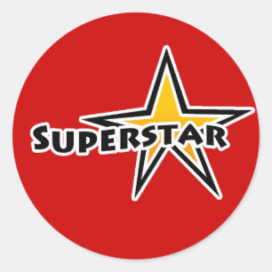 Sticker Rond Superstar