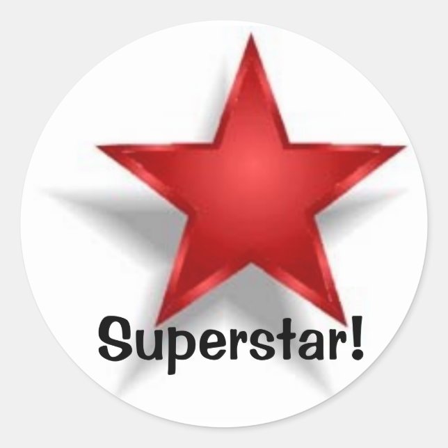 Sticker Rond Superstar ! (Devant)