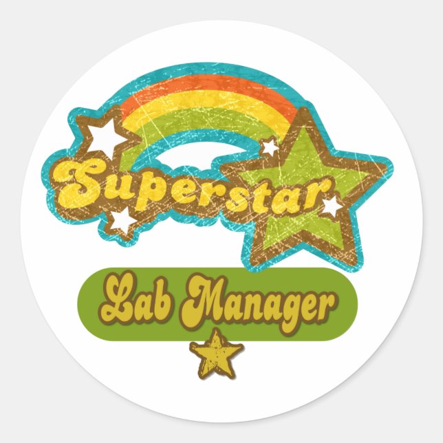 Sticker Rond Superstar Lab Manager (Devant)