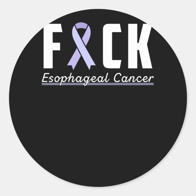 Sticker Rond Support Esophageal Cancer awareness (Devant)