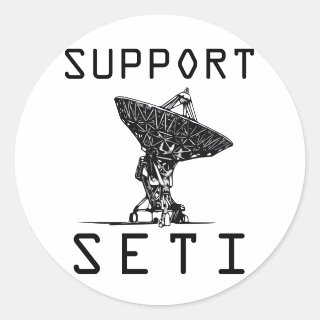 Sticker Rond Support SETI (Devant)