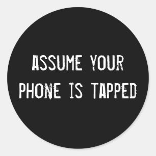 Sticker Rond supposons que votre téléphone soit connecté