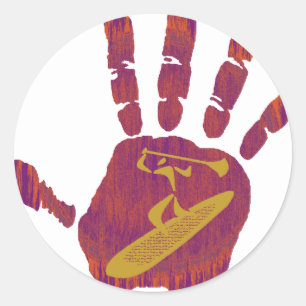 STICKER ROND SUPPRIME LA MAIN