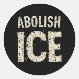 Sticker Rond Supprimer la protestation en gras ICE - droits de 
