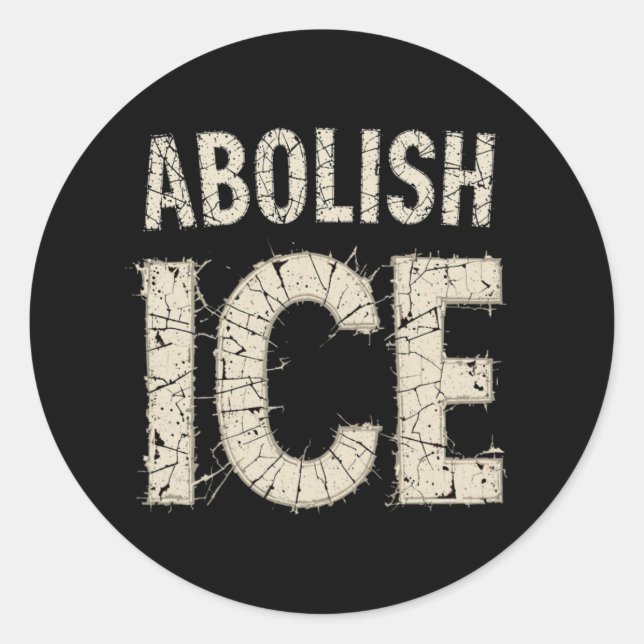 Sticker Rond Supprimer la protestation en gras ICE - droits de  (Devant)