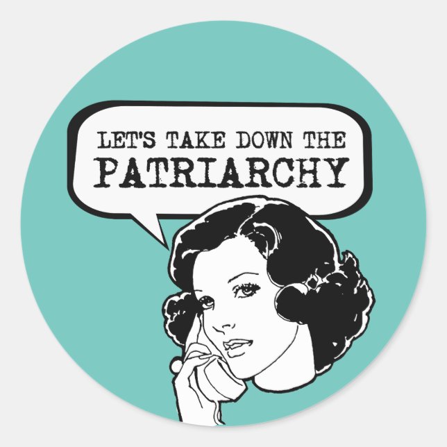 Sticker Rond Supprimons le Patriarcat (Devant)