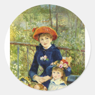 Sticker Rond Sur le Terrasse