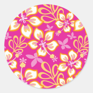 Sticker Rond Surf JUNGLE (COMBO ROSE) CLASSIQUE ROND