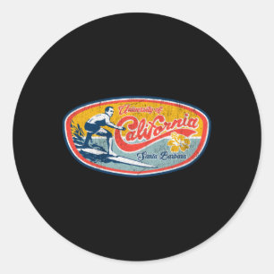 Sticker Rond Surf Ucsb