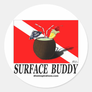 Sticker Rond Surface Buddy
