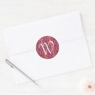 Sticker Rond Surface inclinée rose
