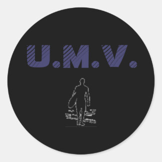 Sticker Rond Surfer UMV