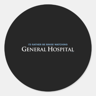 Sticker Rond Surveillance des fentes de l'hôpital général