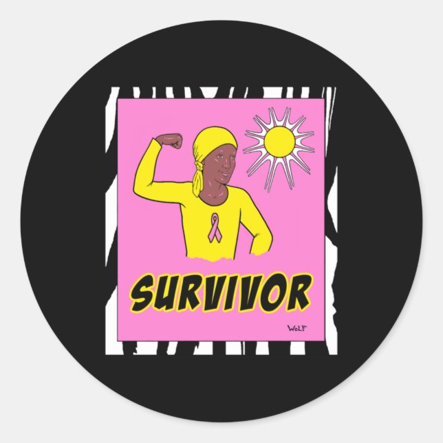 Sticker Rond Survivant (Devant)