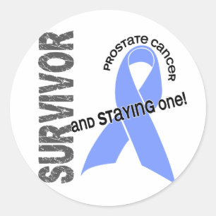 Sticker Rond Survivant 1 de cancer de la prostate