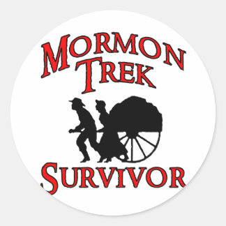 Sticker Rond survivant de mormon trek