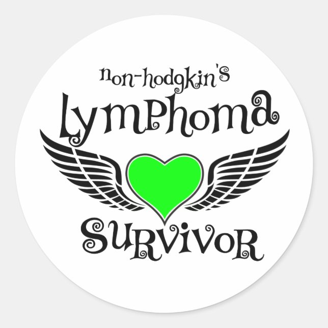 Sticker Rond Survivant de non-Hodgkin (Devant)