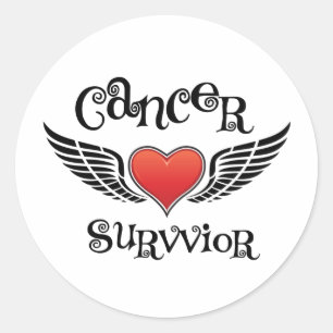 Sticker Rond Survivant du cancer