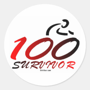 Sticker Rond Survivant du siècle