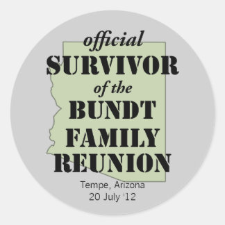 Sticker Rond Survivant officiel