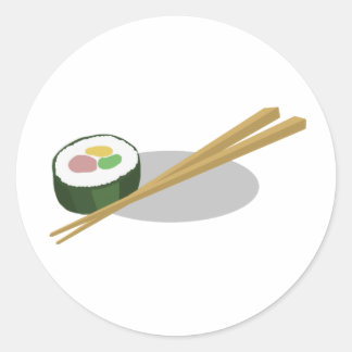 Sticker Rond Sushi