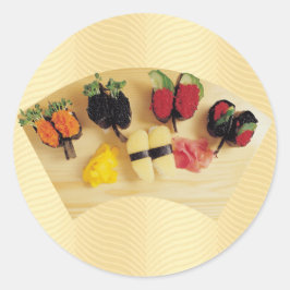 Sticker Rond Sushi